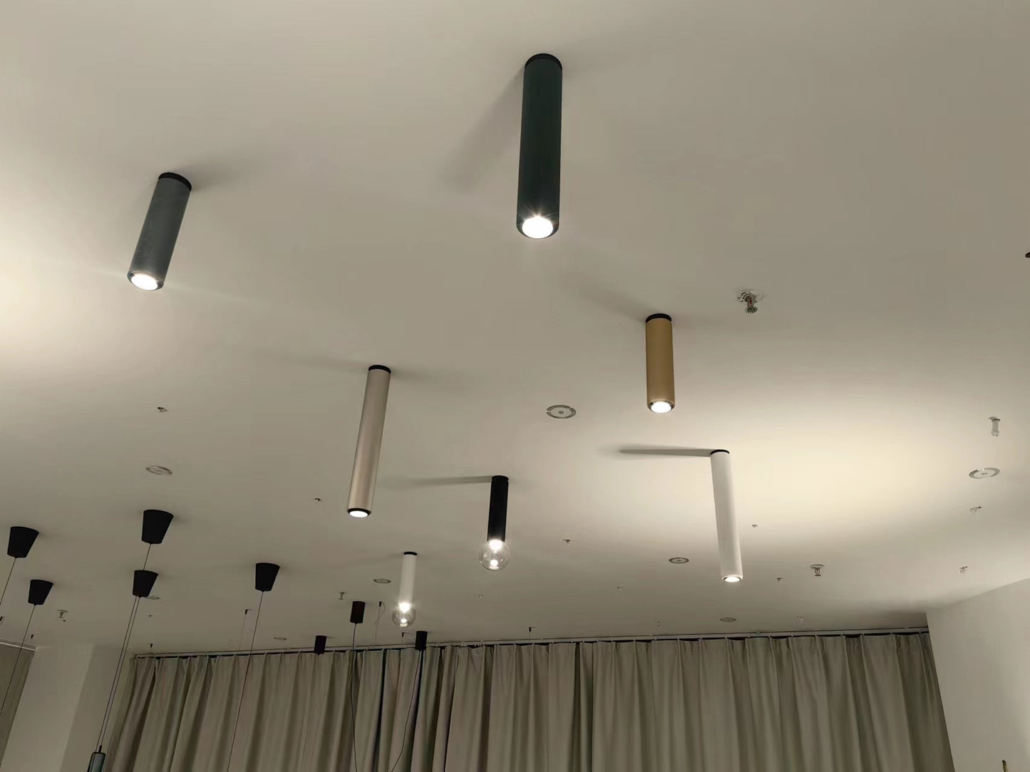 Glassshade Cylinder Ceiling Light