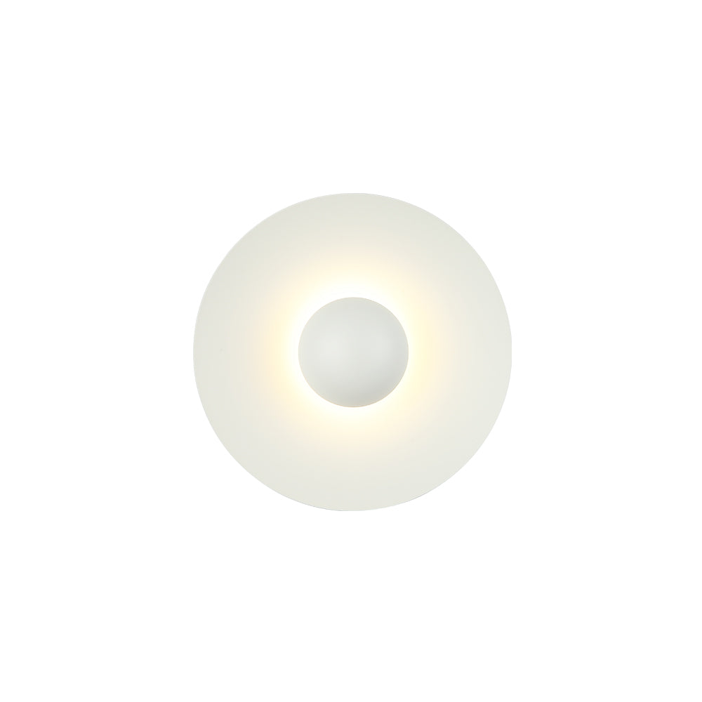 Round white light fixture 