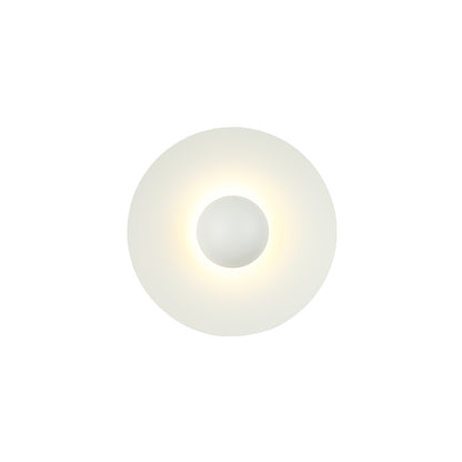 Round white light fixture 