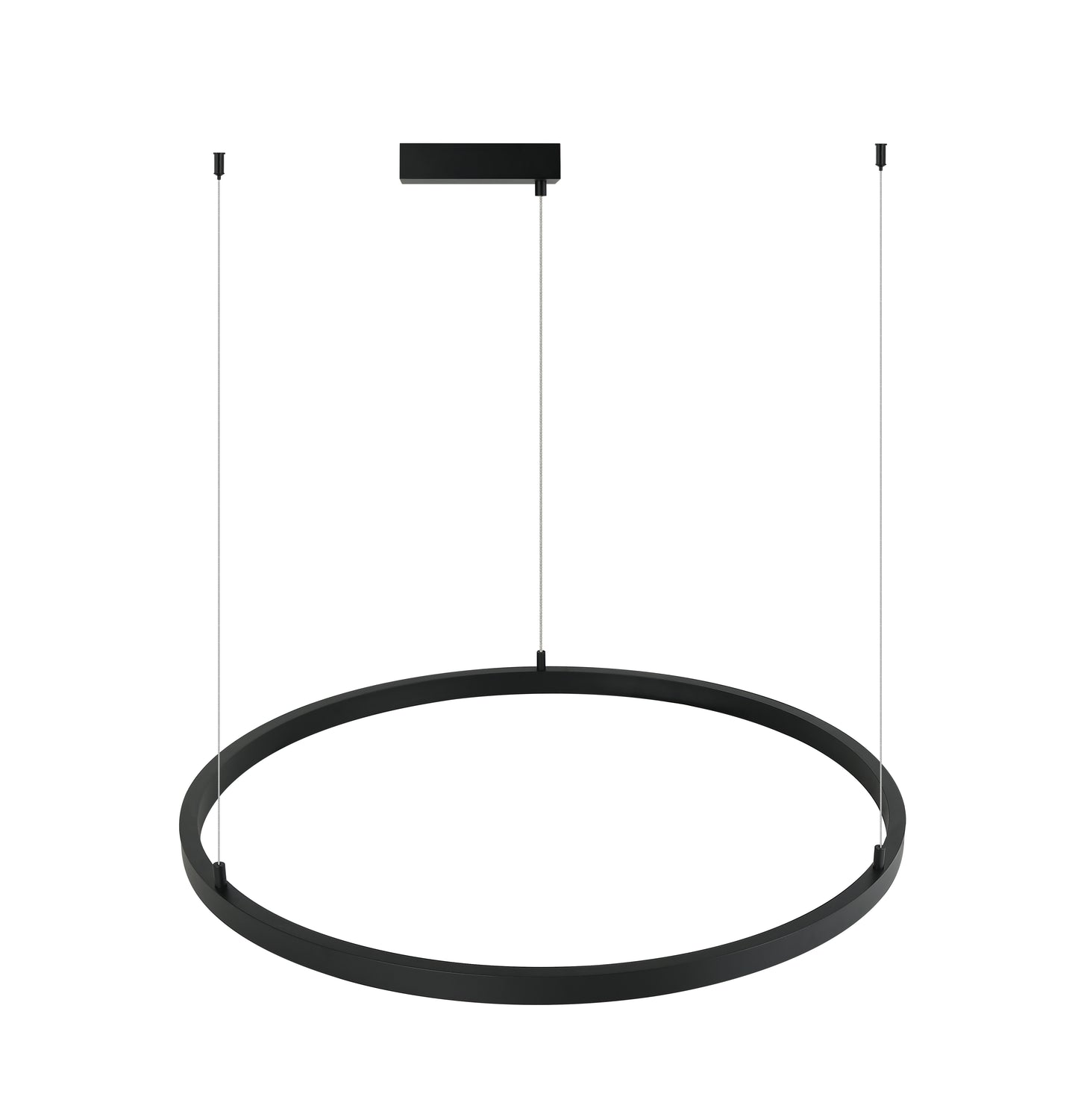 Modern pendant light with a circular design