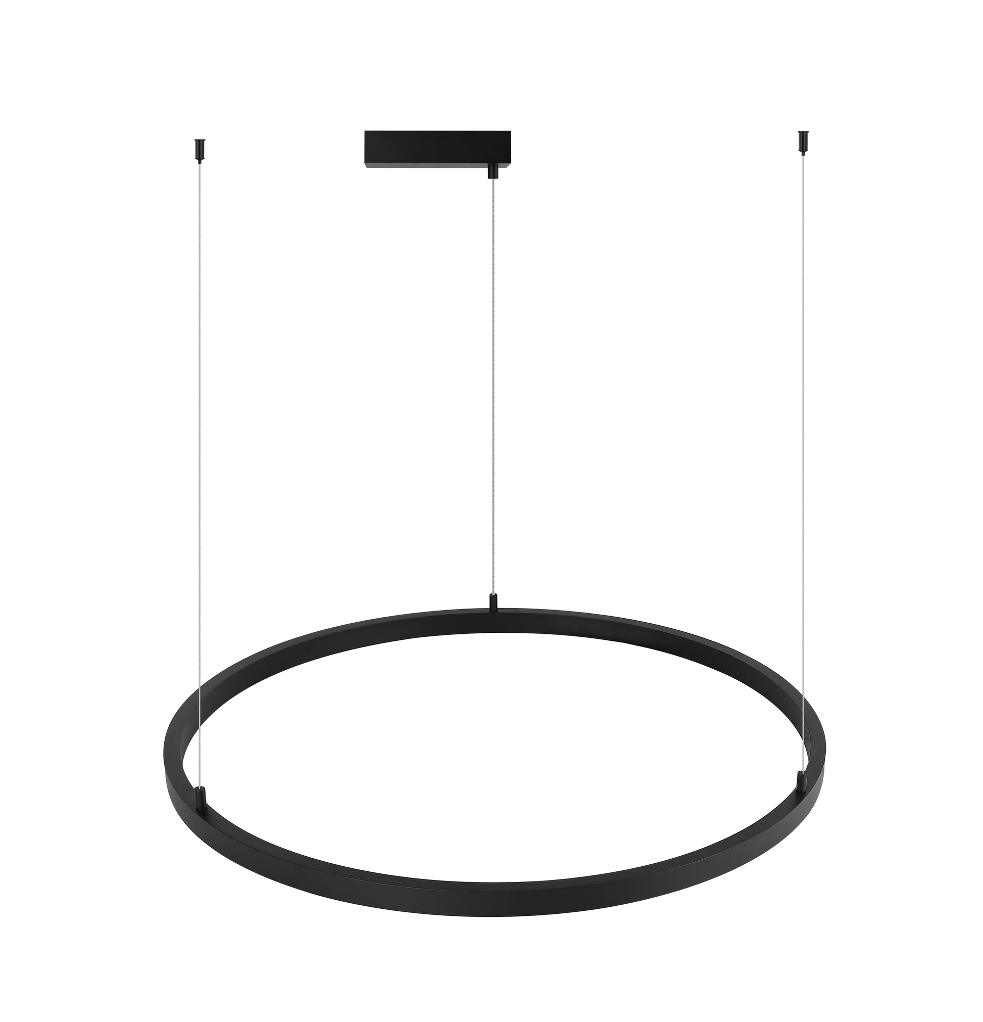 Modern pendant light with a circular design