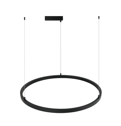 Modern pendant light with a circular design