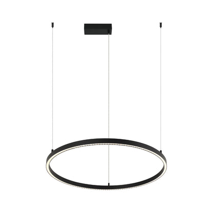 Modern pendant light with a circular design