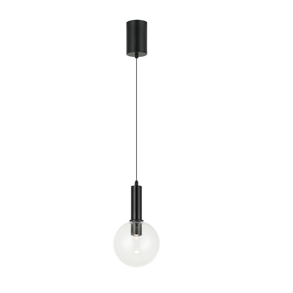 Glass pendant light
