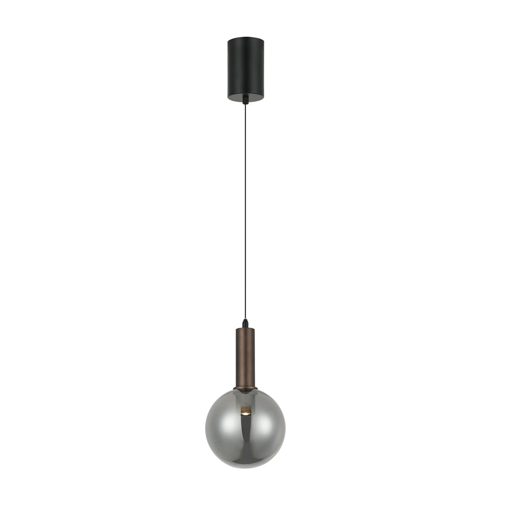 Glass pendant light