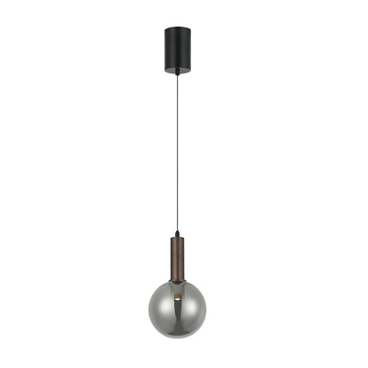 Glass pendant light