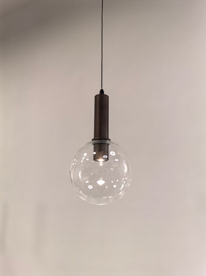 Glass pendant light