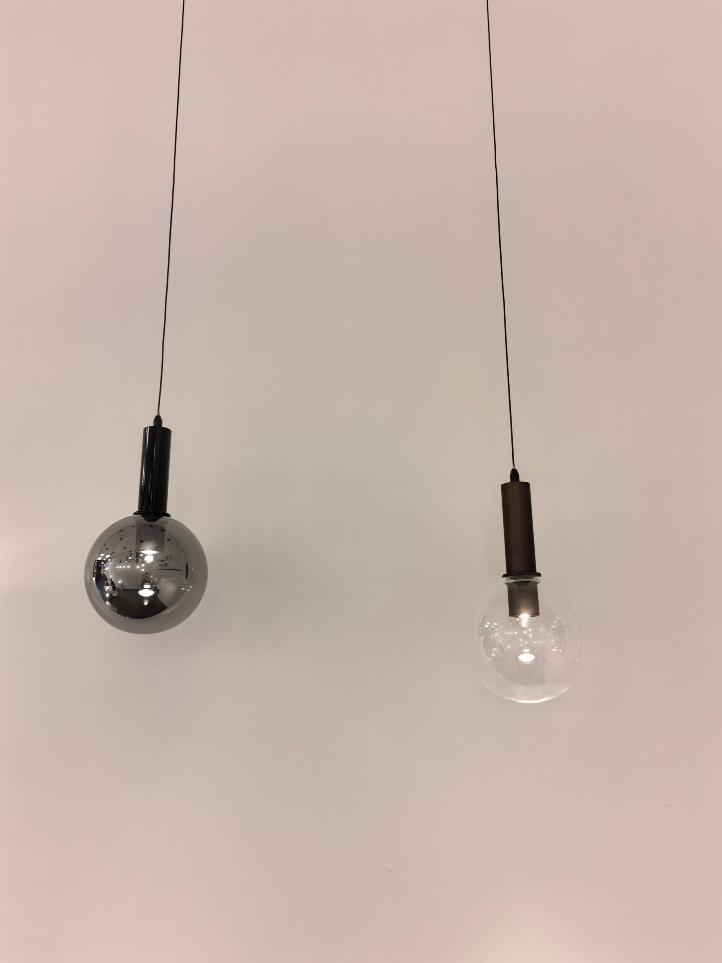 Glass pendant light