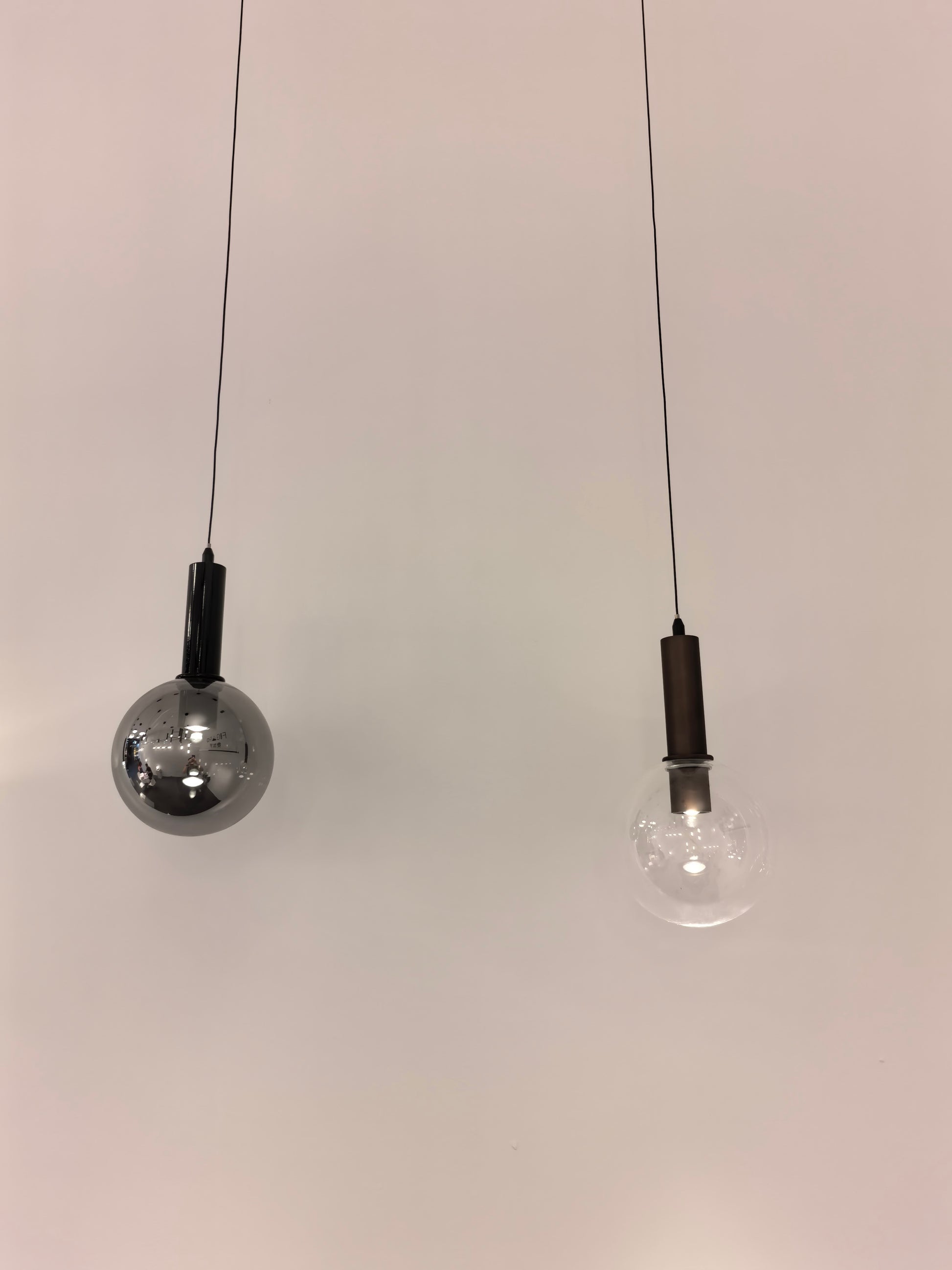 Glass pendant light