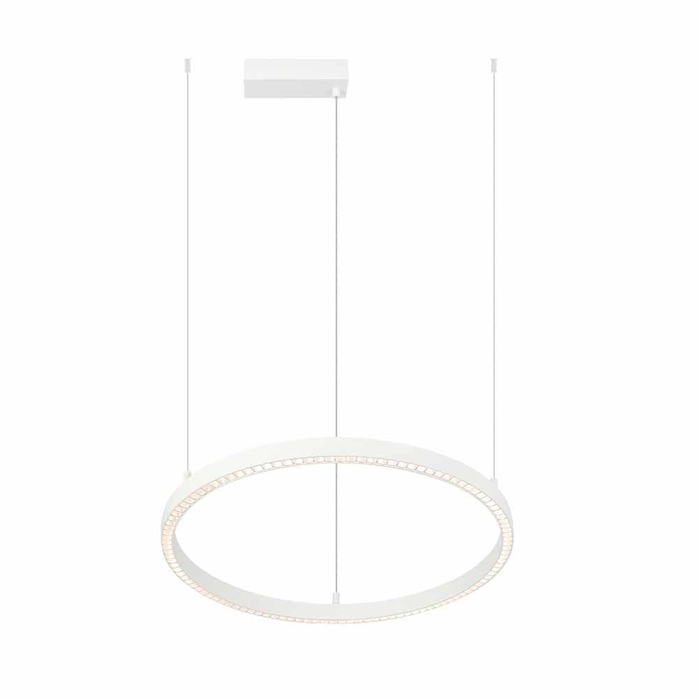 Modern pendant light with a circular design