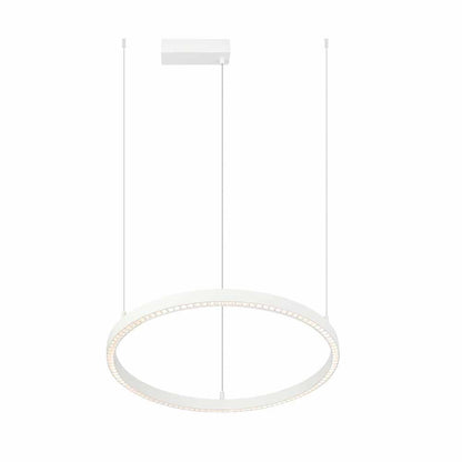 Modern pendant light with a circular design