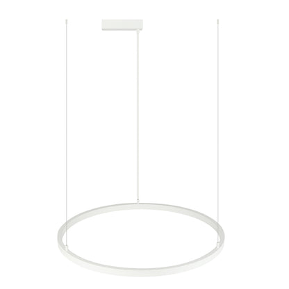 Modern pendant light with a circular design