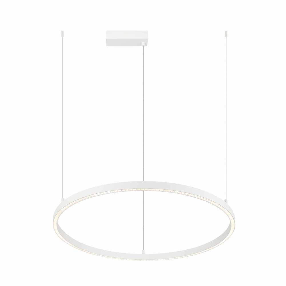 Modern pendant light with a circular design