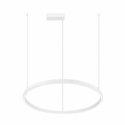 Modern pendant light with a circular design