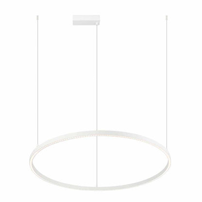 Modern pendant light with a circular design