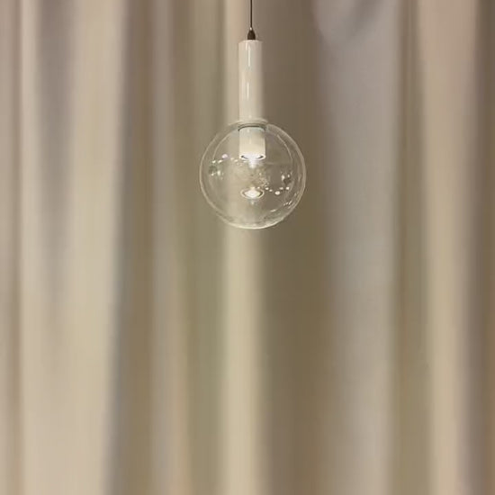 Glass pendant light