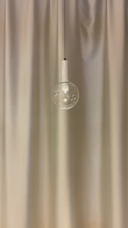 Glass pendant light