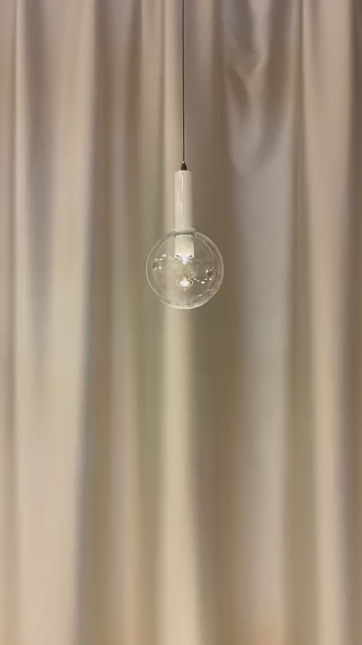 Glass pendant light